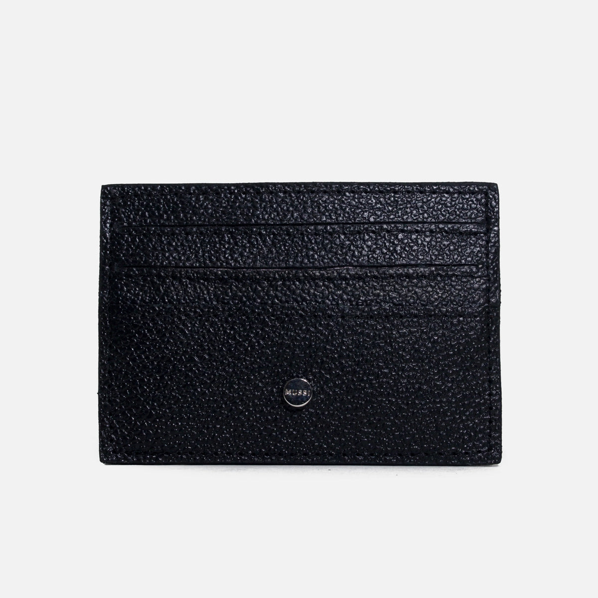 Tarjetero zuzani de cuero para mujer - Negro