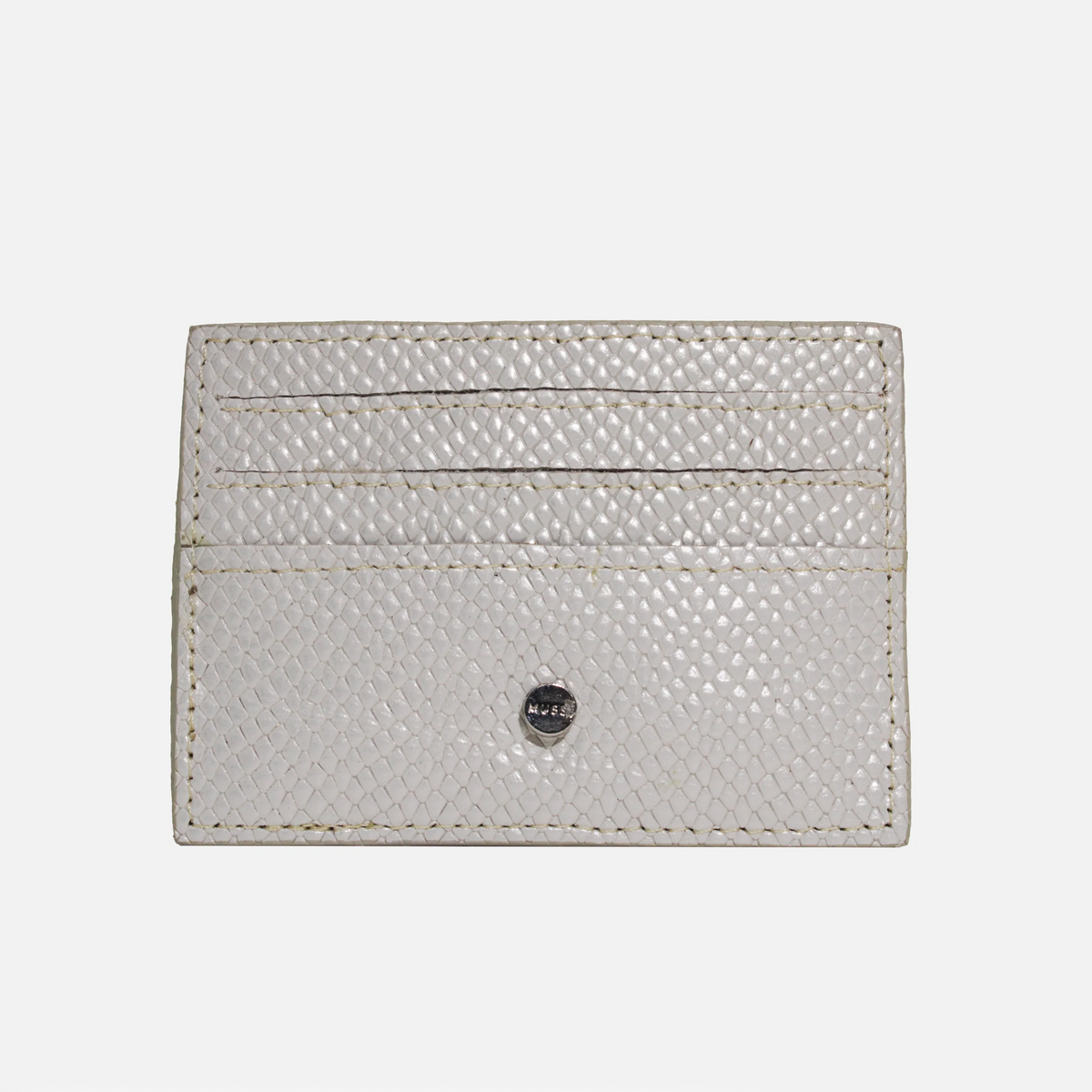 Tarjetero zuzani de cuero para mujer - Beige