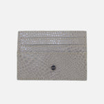 Tarjetero zuzani de cuero para mujer - Gris