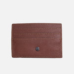 Tarjetero zuzani de cuero para mujer - Miel