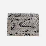 Tarjetero zuzani de cuero para mujer - Negro