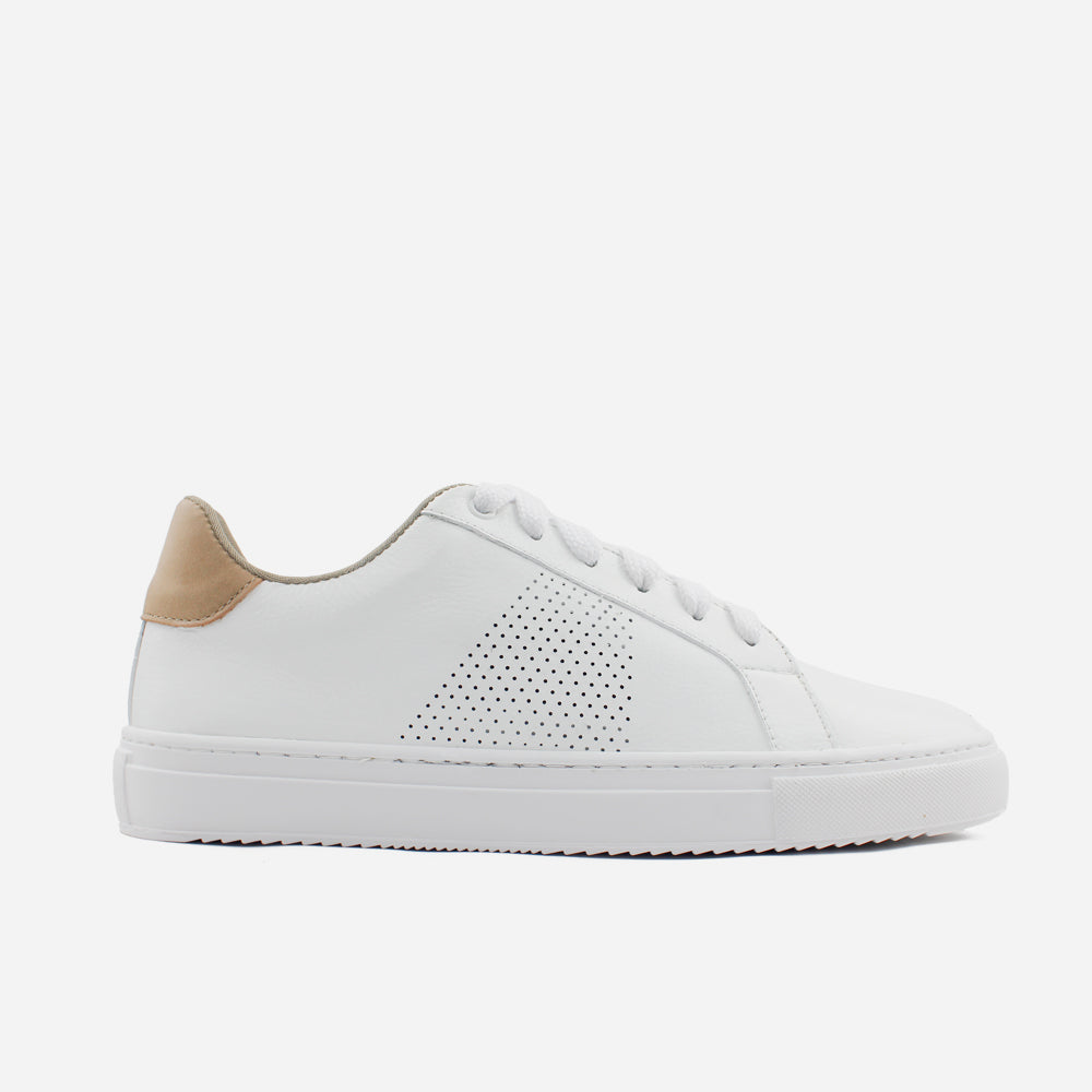 Tenis Sneakers galio de cuero para hombre - Hueso