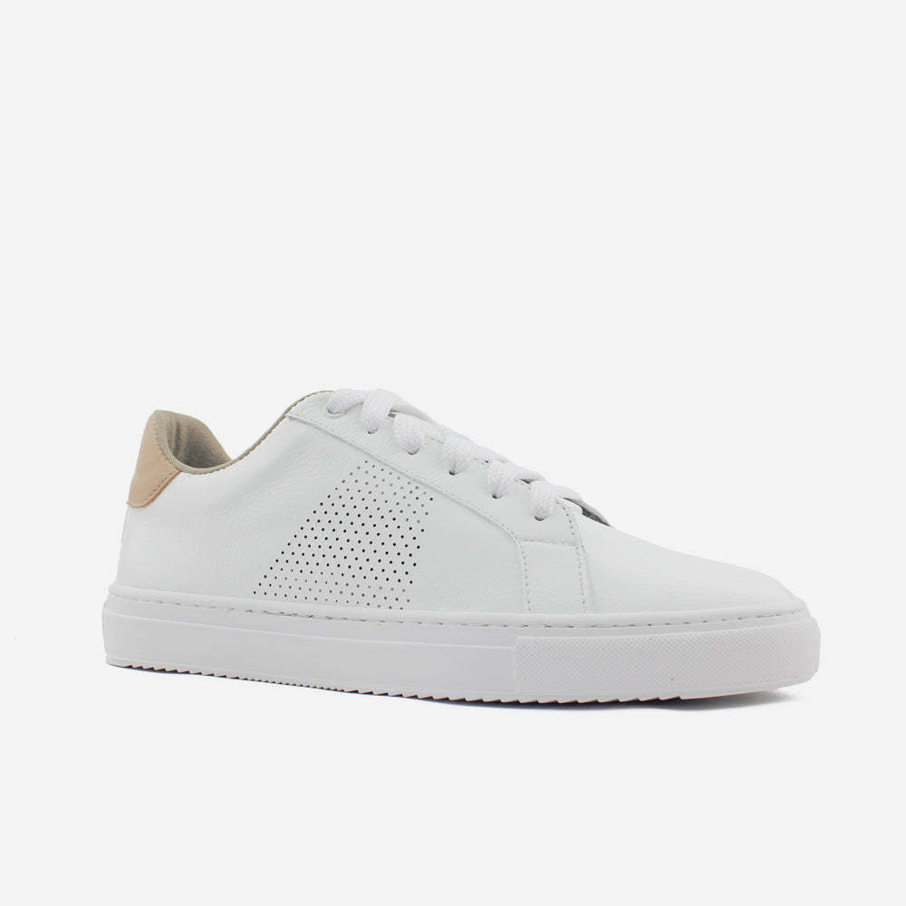 Tenis Sneakers galio de cuero para hombre - Hueso
