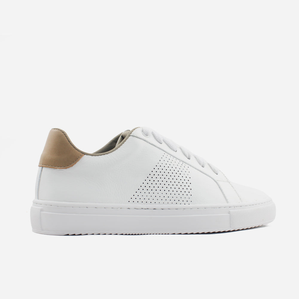 Tenis Sneakers galio de cuero para hombre - Hueso