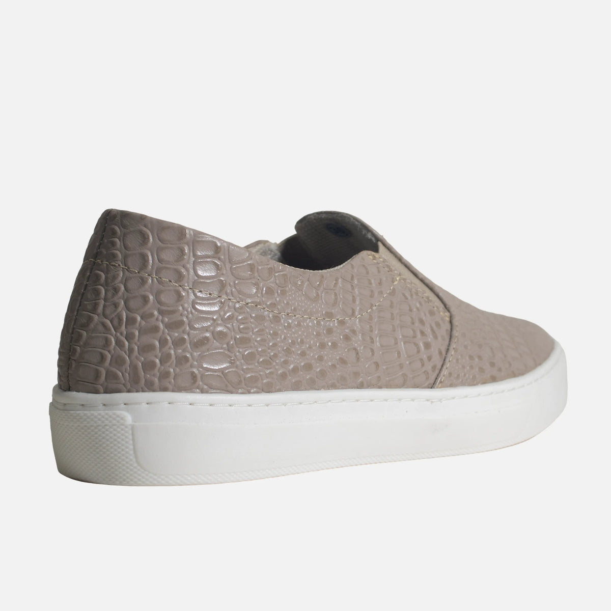 Tenis rosetta de cuero para mujer - Taupe