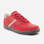 Tenis Sneakers kensy de cuero para mujer - Rojo