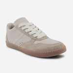 Tenis Sneakers kensy de cuero carnaza para mujer - Rosado