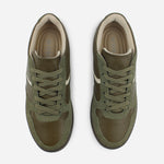 Tenis Sneakers kensy de cuero para mujer - Verde