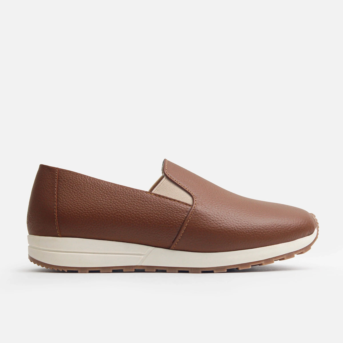 Tenis dalia de cuero para mujer - Brandy