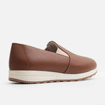 Tenis dalia de cuero para mujer - Brandy