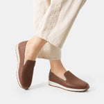 Tenis dalia de cuero para mujer - Brandy