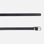 Correa emilia de cuero para mujer - Negro