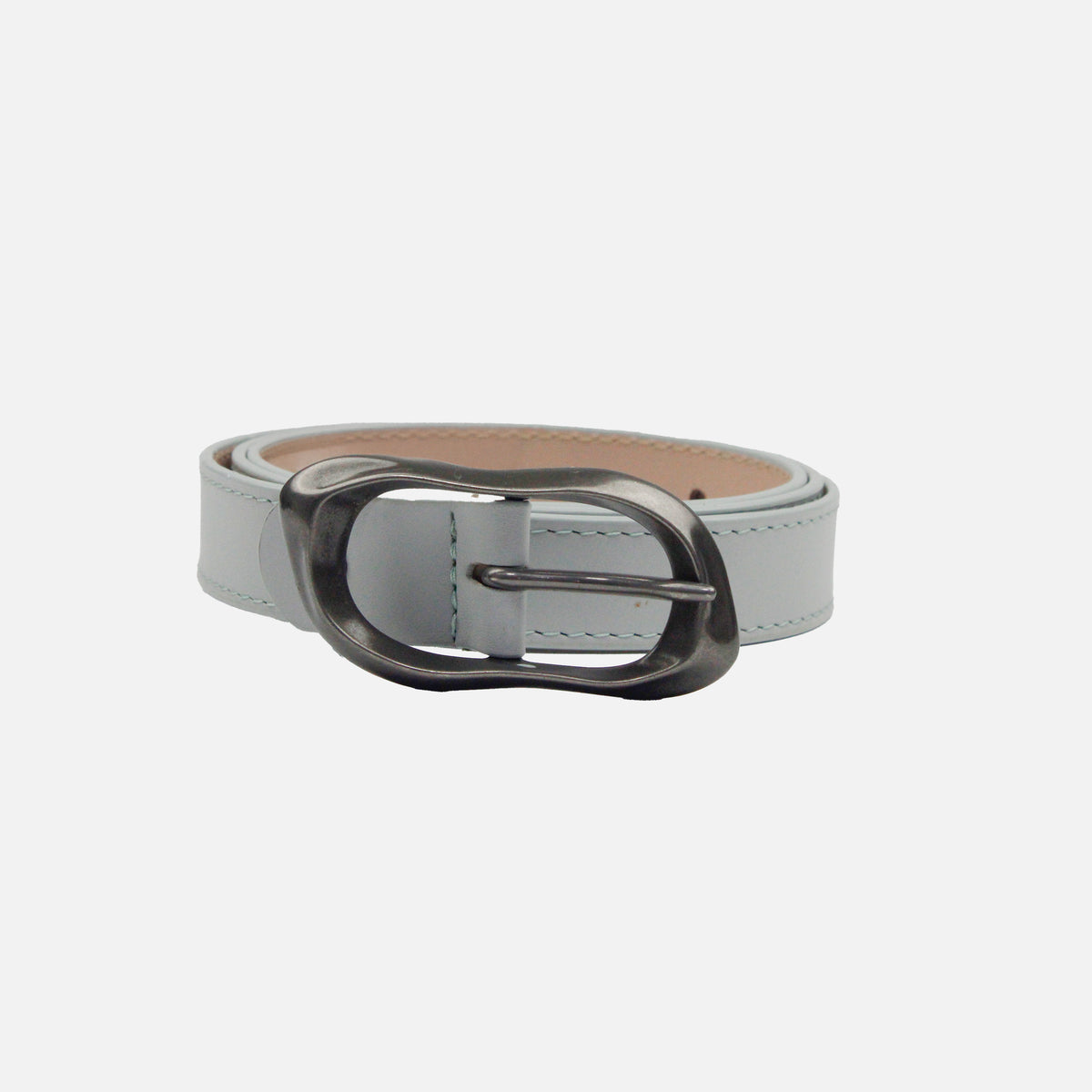 Correa emilia de cuero para mujer - Gris
