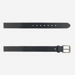 Correa stan de cuero para hombre - Negro