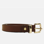 Correa delphine de cuero para mujer - Miel