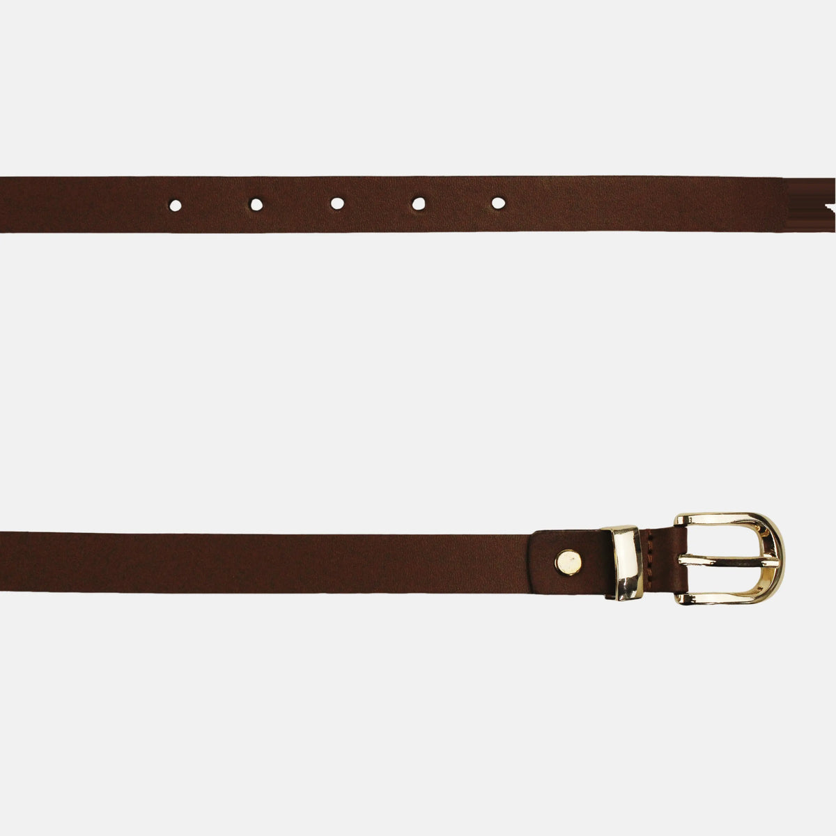 Correa delphine de cuero para mujer - Miel