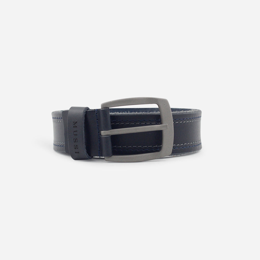Correa brandon de cuero para hombre - Azul