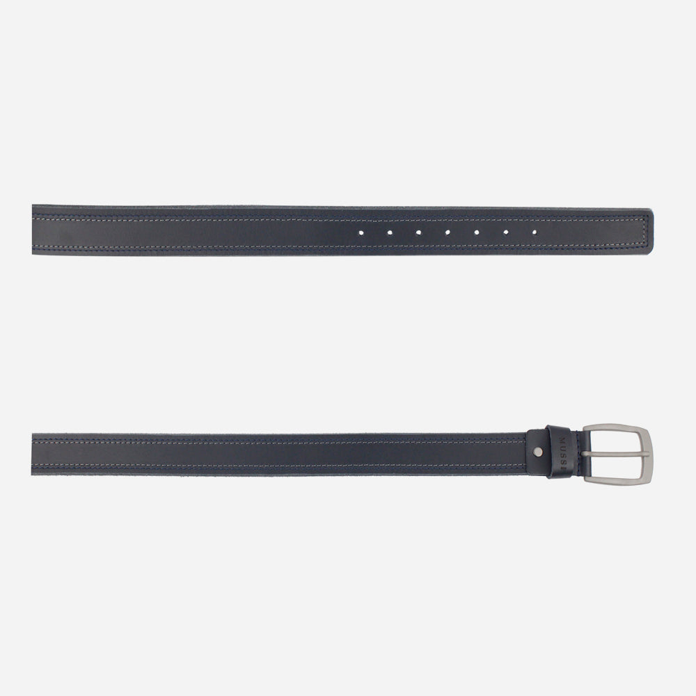 Correa brandon de cuero para hombre - Azul