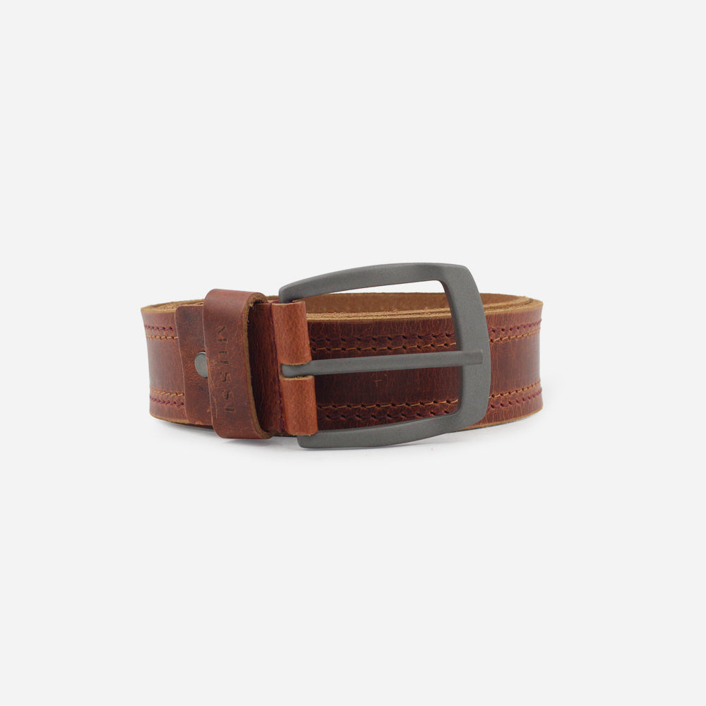 Correa brandon de cuero para hombre - Brandy