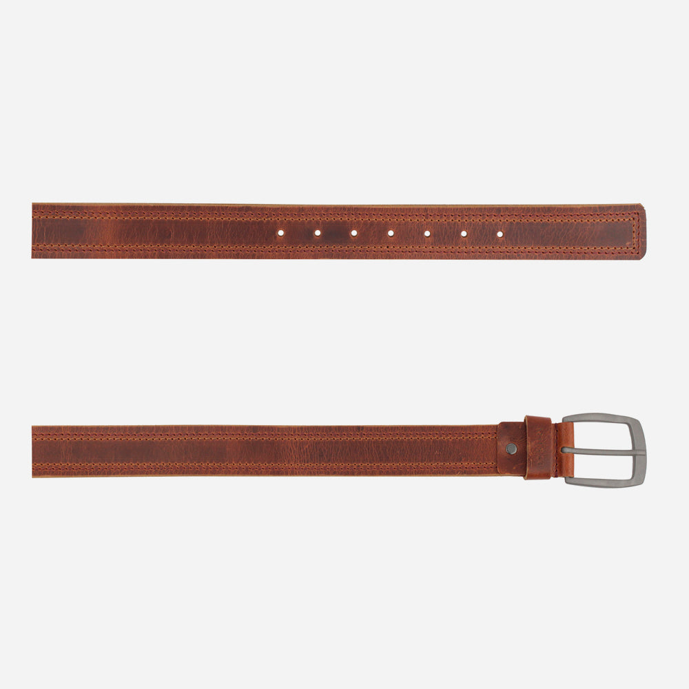 Correa brandon de cuero para hombre - Brandy