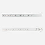 Correa zoe de cuero para mujer - Blanco