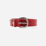 Correa lilia de cuero para mujer - Rojo