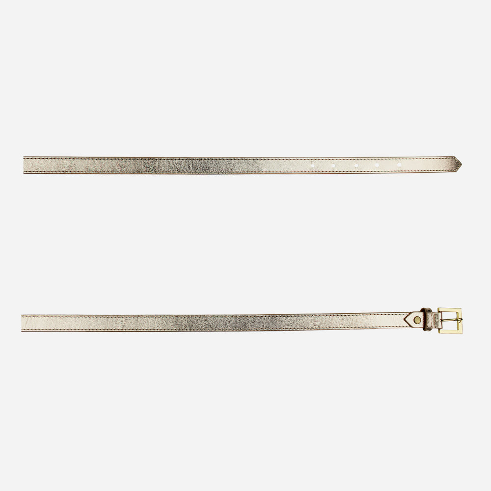 Correa perla de cuero para mujer - Oro