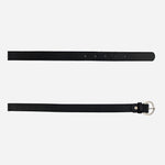 Correa hortensia  de cuero para mujer - Negro