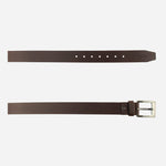 Correa hugo de cuero para hombre - Café