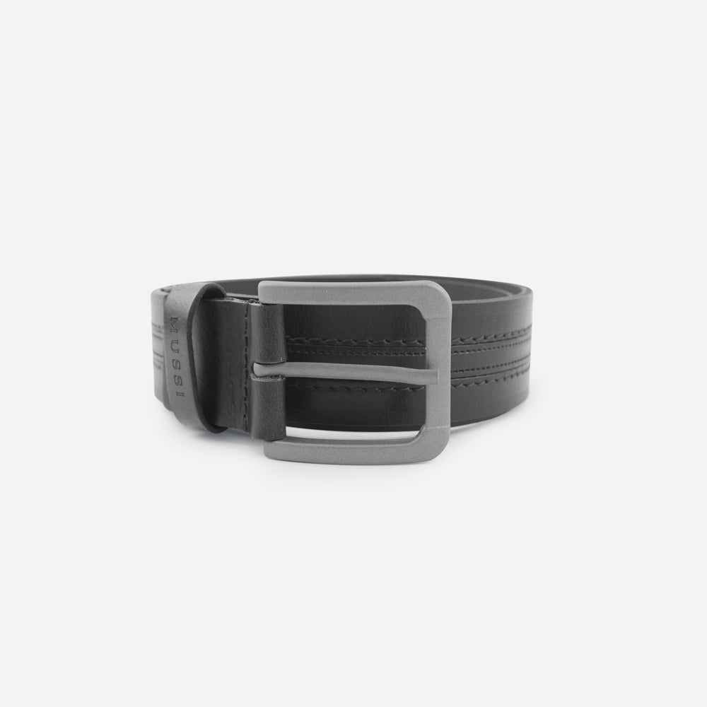 Correa sam de cuero para hombre - Negro