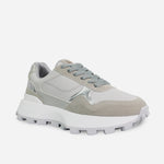 Tenis con plataforma shera de textil para mujer - Gris
