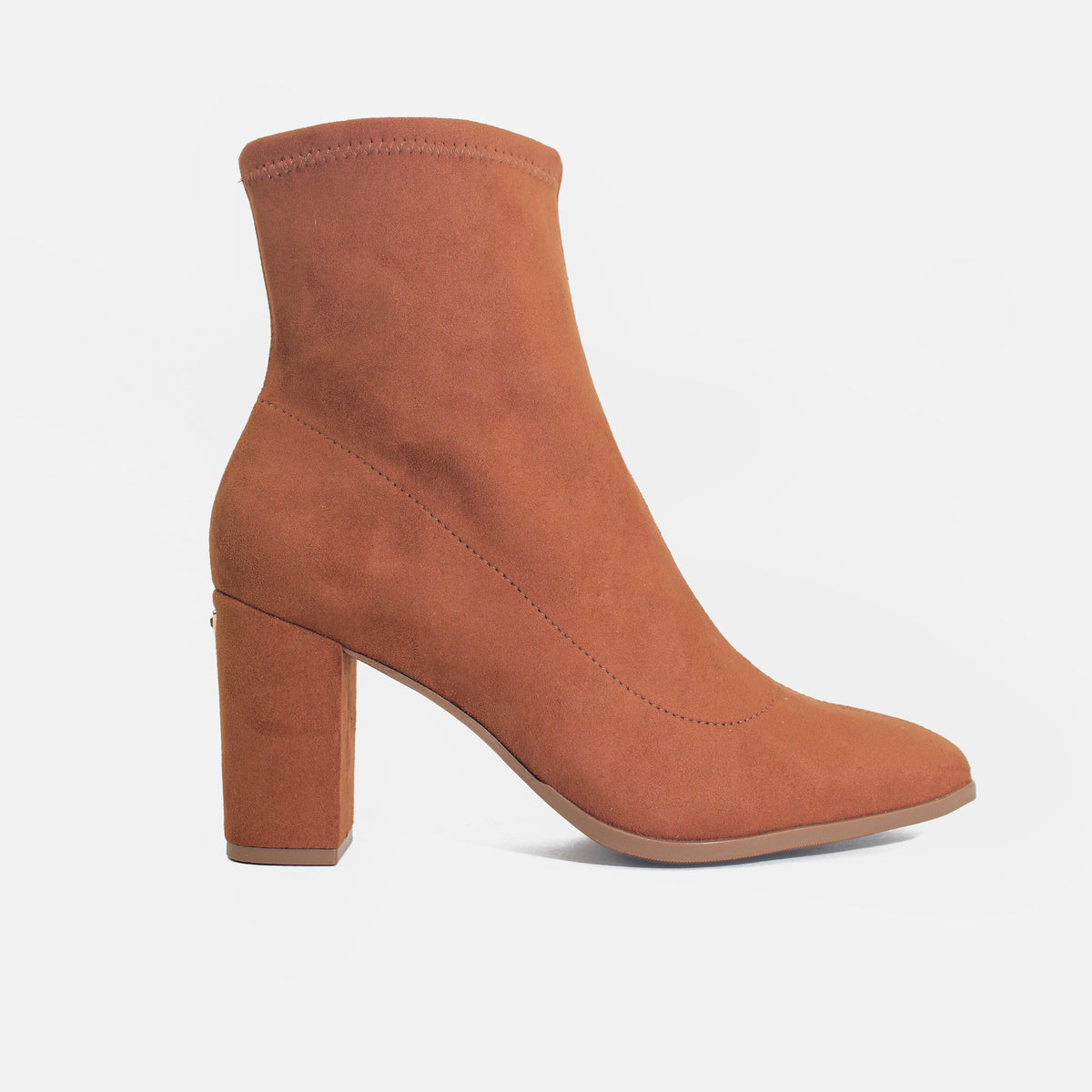 Bota tacon aurae de textil para mujer - Miel