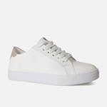 Tenis nina de cuero para mujer - Oro