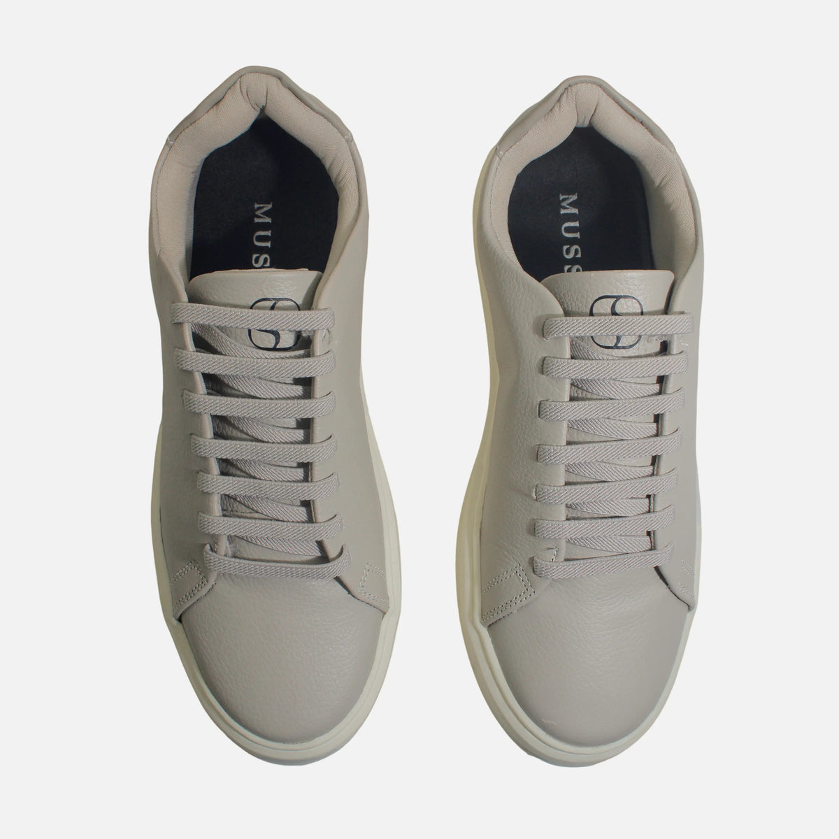 Tenis alessandro de cuero para hombre - Gris