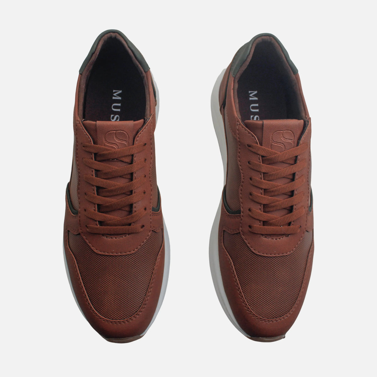 Tenis con plataforma hector de sintético para hombre - Miel