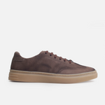 Tenis bastian de cuero para hombre - Café