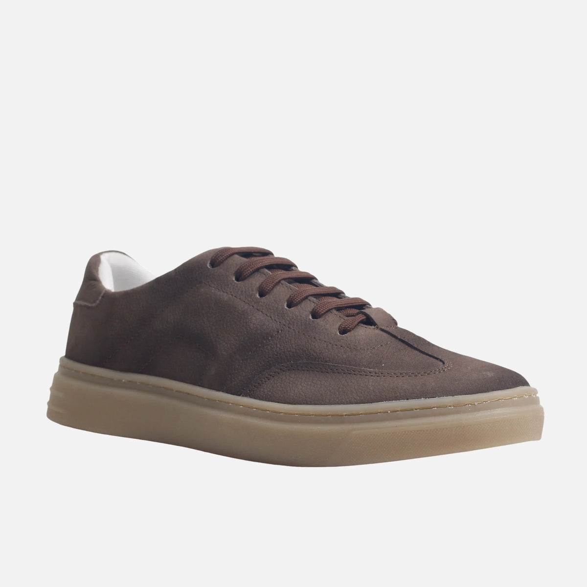 Tenis bastian de cuero para hombre - Café