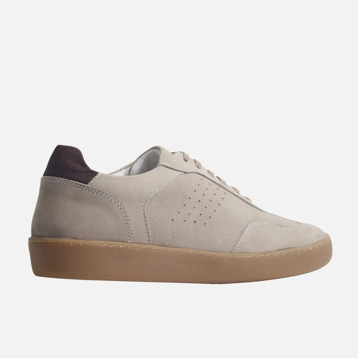 Tenis dante de cuero para hombre - Gris