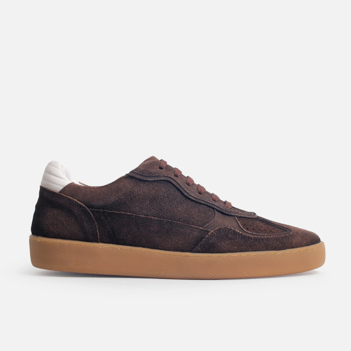 Tenis yanel de cuero para hombre - Café