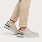 Tenis ivar de cuero para hombre - Gris