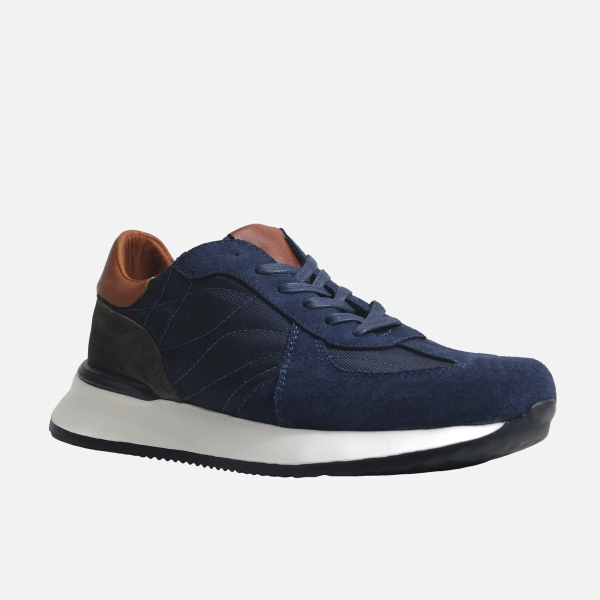 Tenis lucan de cuero para hombre - Azul