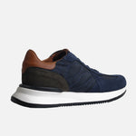 Tenis lucan de cuero para hombre - Azul