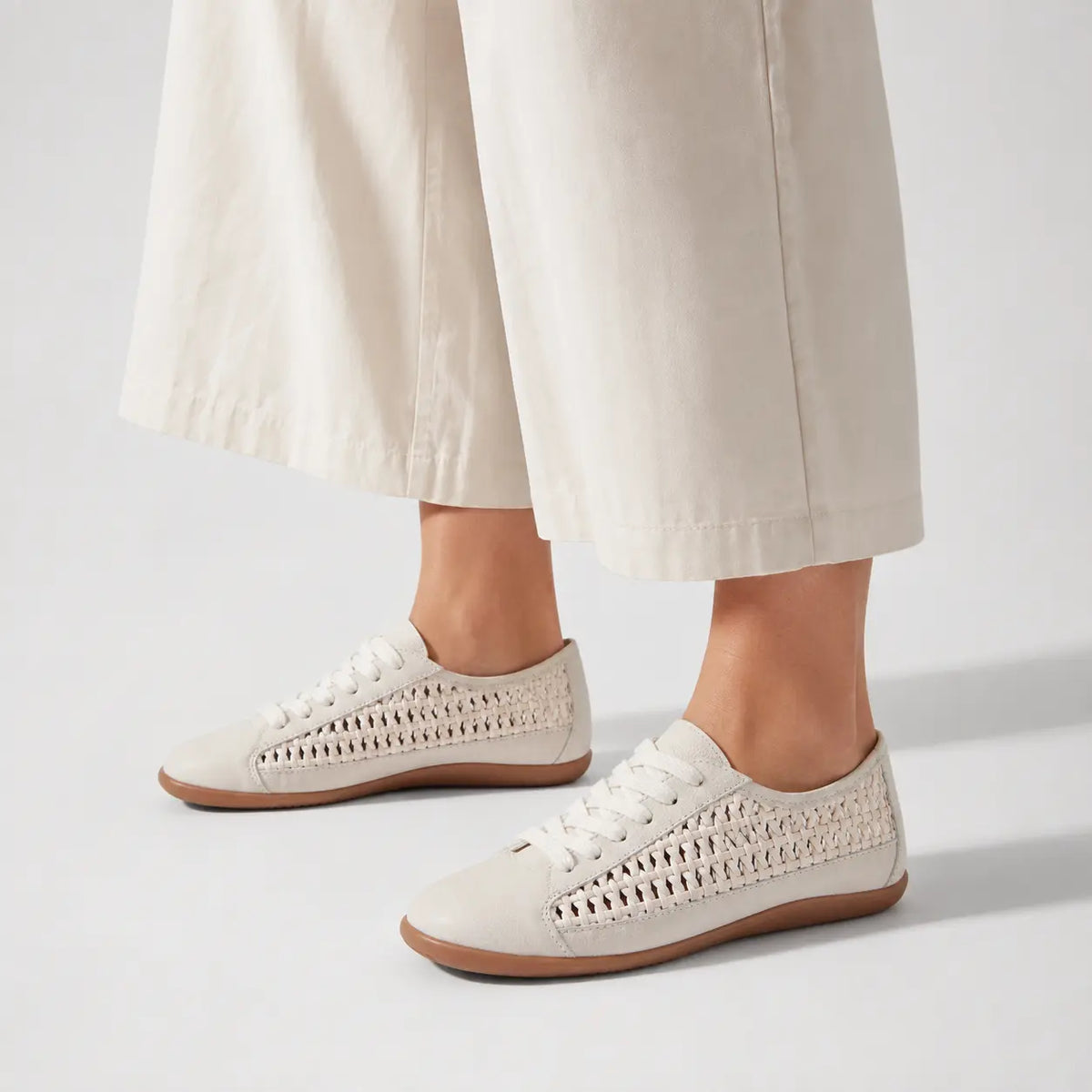 Tenis samara de sintético para mujer - Hueso