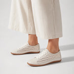 Tenis samara de sintético para mujer - Hueso