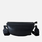 Bolso manos libres azucena    de cuero para mujer - Negro