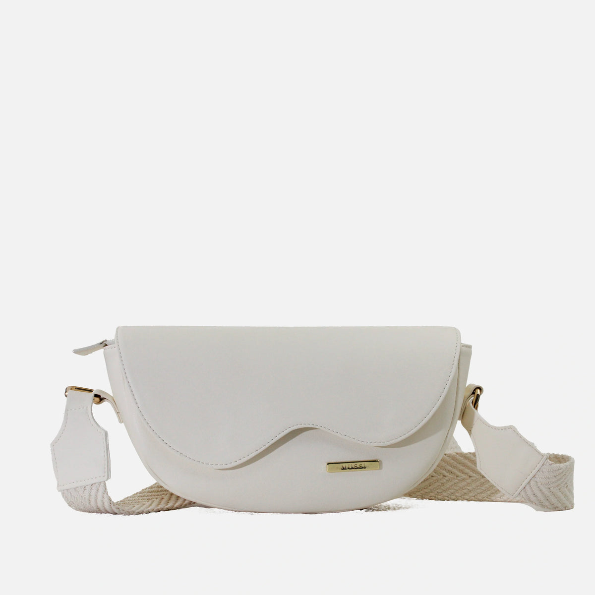 Bolso manos libres azucena    de sintético para mujer - Hueso