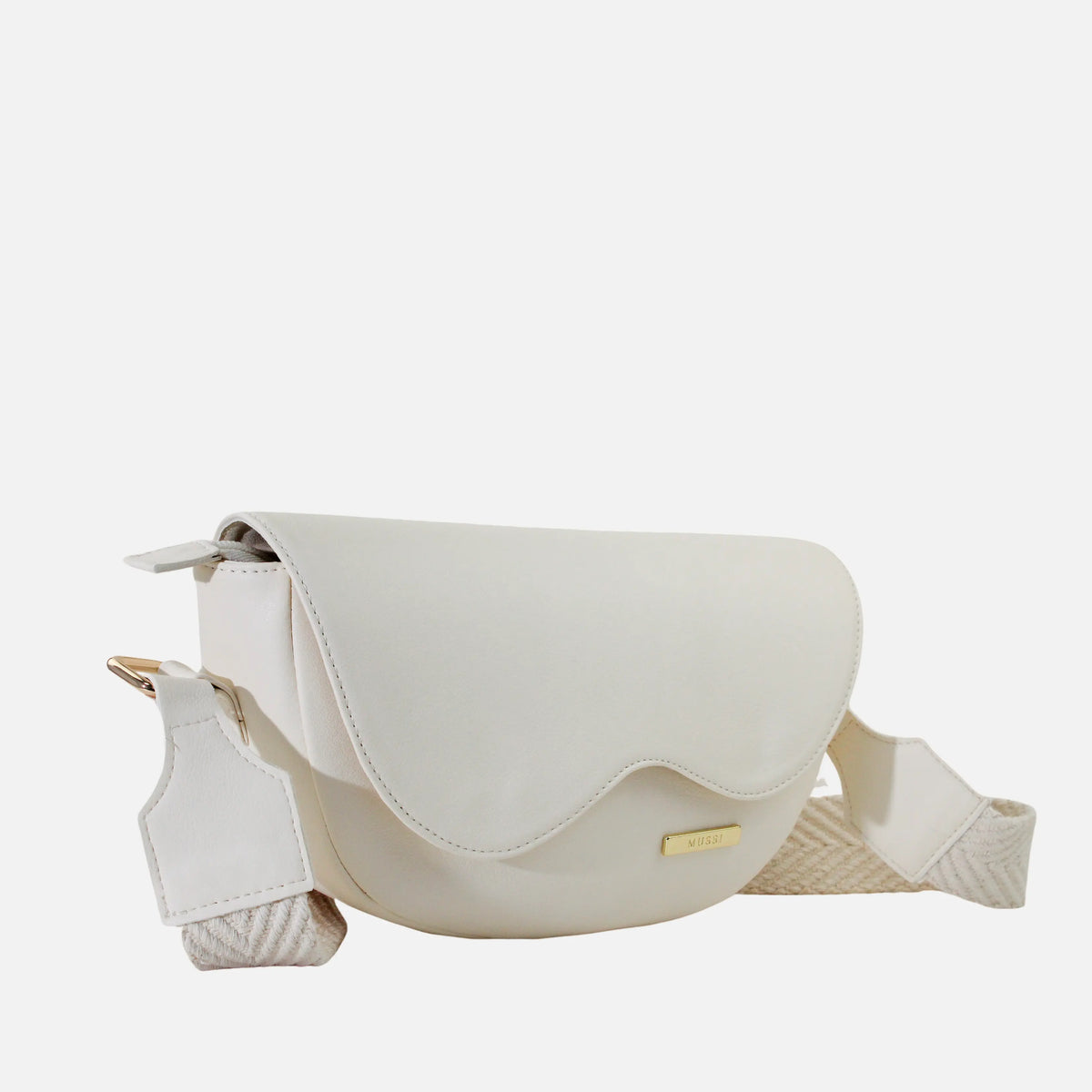 Bolso manos libres azucena    de sintético para mujer - Hueso