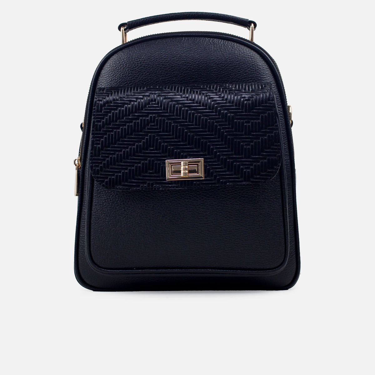 Morral siena de cuero para mujer - Negro