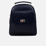 Morral siena de cuero para mujer - Negro