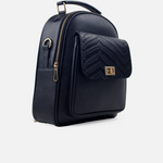 Morral siena de cuero para mujer - Negro